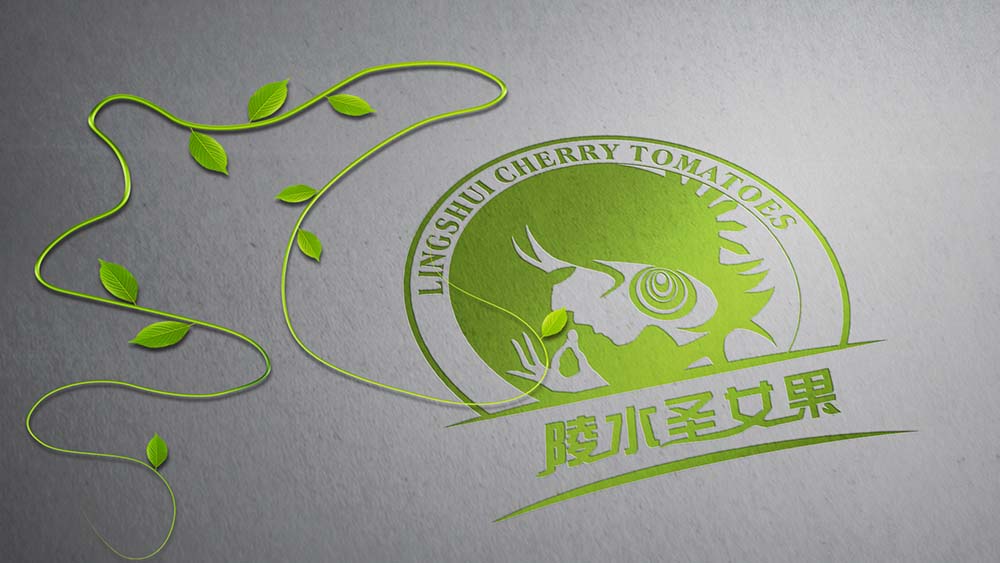 陵水圣女果標志、包裝設計